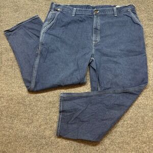 Carhartt Flame-Resistant Jeans 44x30‎ Blue Denim NFPA 2112 Arc Rated Work Pants
